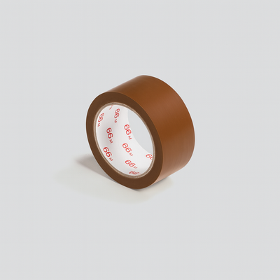 Klebeband PVC Braun (Standard) 50 mm x 66 lfm Packando