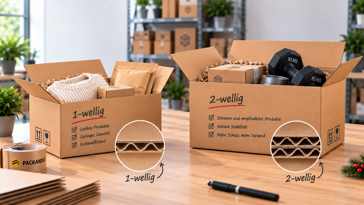 1-wellig oder 2-wellig? So findest du den richtigen Versandkarton