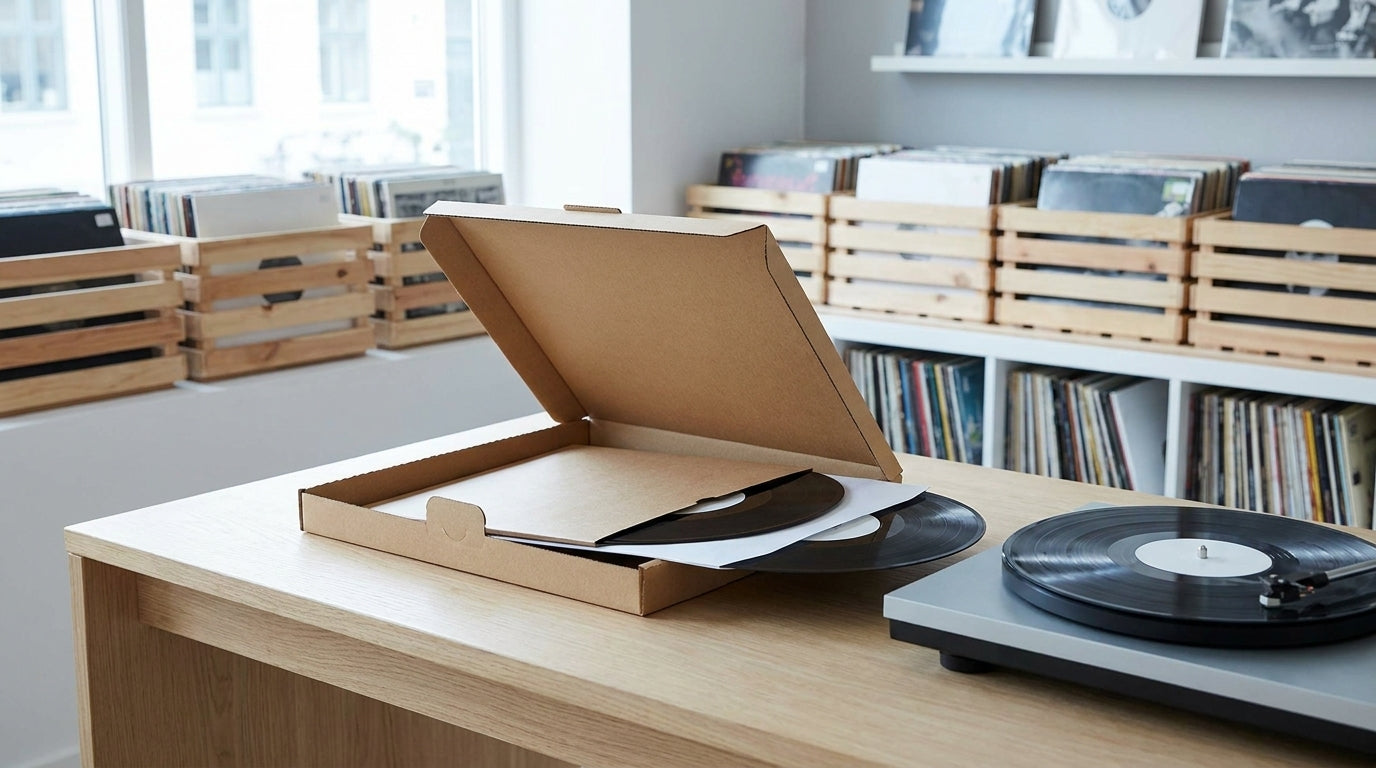 Karton für Schallplatten: knickfrei verpackt, sicher versendet
