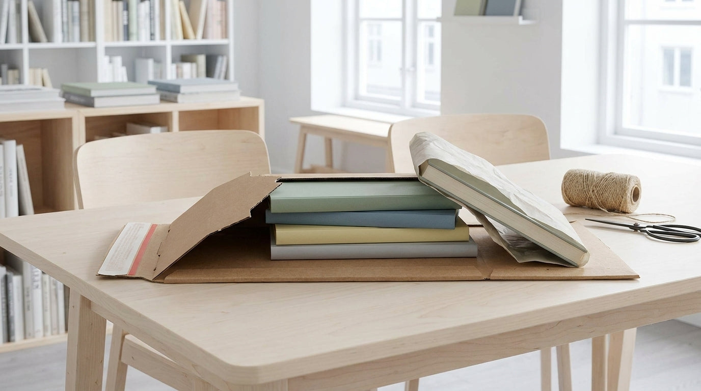 Versandkarton für Bücher: sicher verpackt, schnell versendet