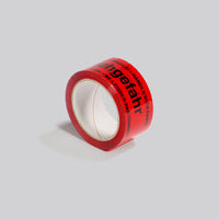 PP-Klebeband mit Warndruck Bruchgefahr