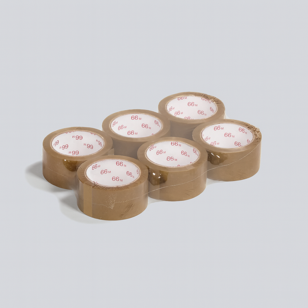 Klebeband PVC Braun (Standard) 50 mm x 66 lfm Packando