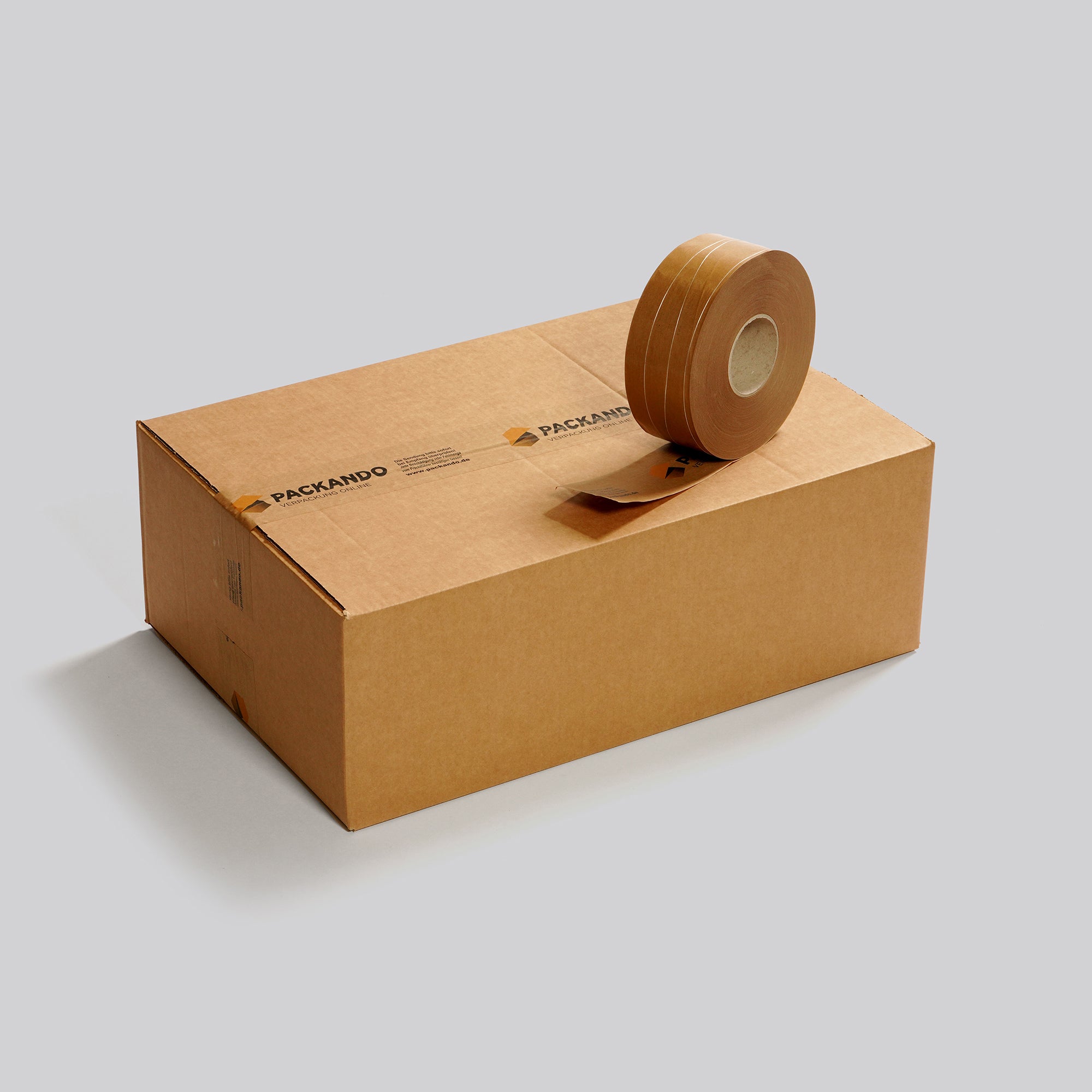 Nassklebeband Braun 70 mm x 200 lfm 75 g (3-fach fadenverstärkt) Packando