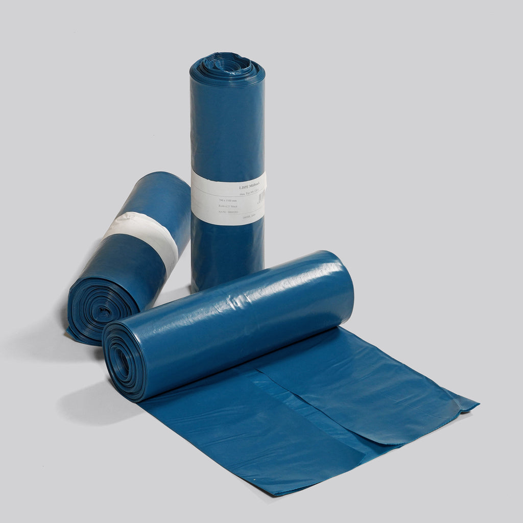 Müllbeutel Blau 700 x 1100 mm Packando
